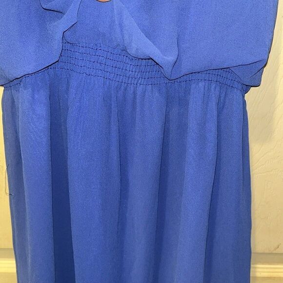 Naked Zebra Sleeveless Dress Cobalt Blue Elastic‎ Waist  Womens Small - Picture 4 of 12